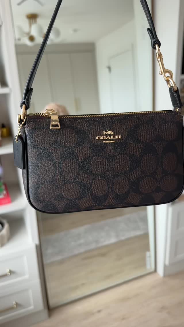 Instagram post by @a.wilkyy for Coach. Caption reads: Another bag styled another way from @coach 🤭✨ I....