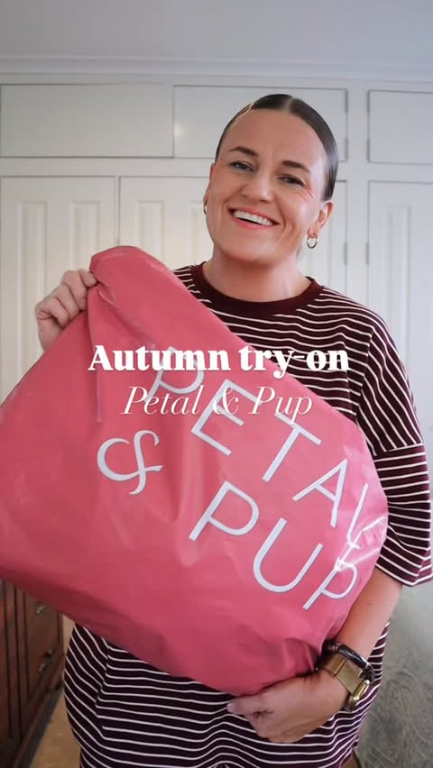 Instagram post by @prettychuffed for Petalandpup. Caption reads: [...] to try on for you - all @petalandpup:....