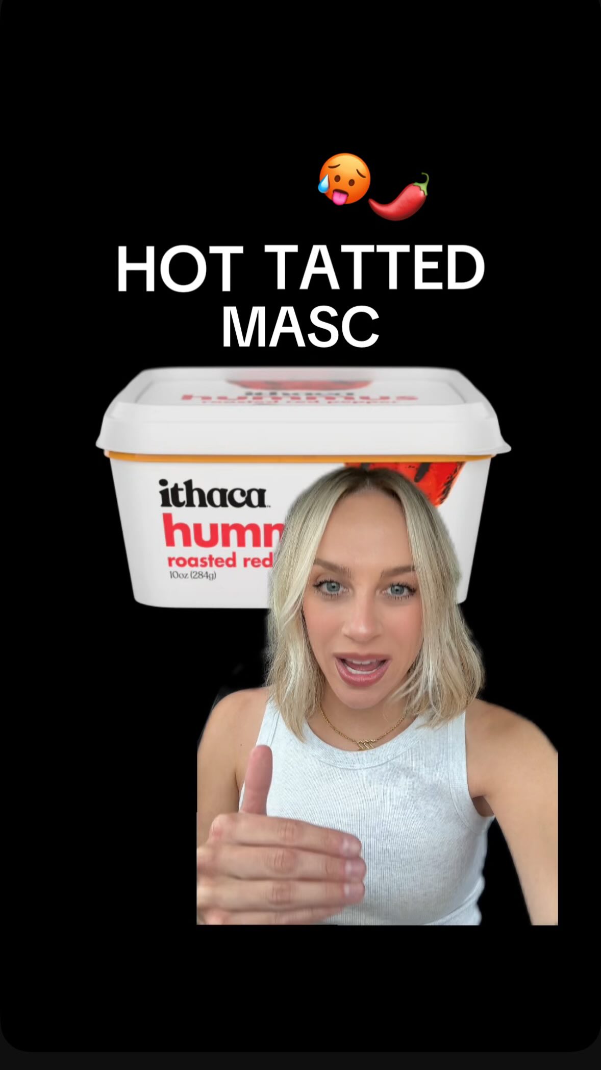 Instagram post by @thewhitneyyoung for Ithaca Hummus. Caption reads: [...] the classic, if that makes sense....