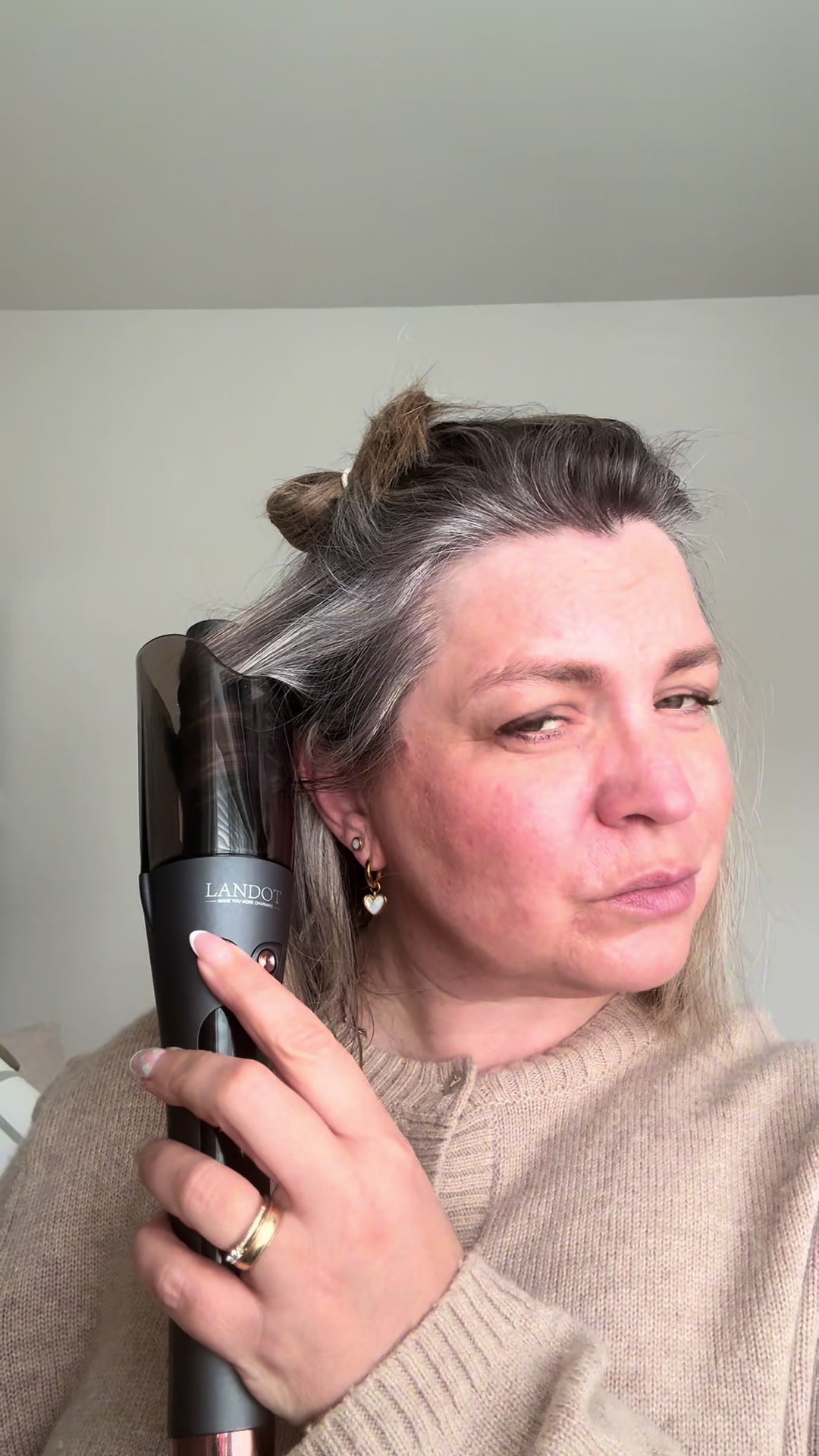 TikTok post by @all_things_leah for Landot Beauty. Caption reads: [...] and let the tool do the work #fyp....