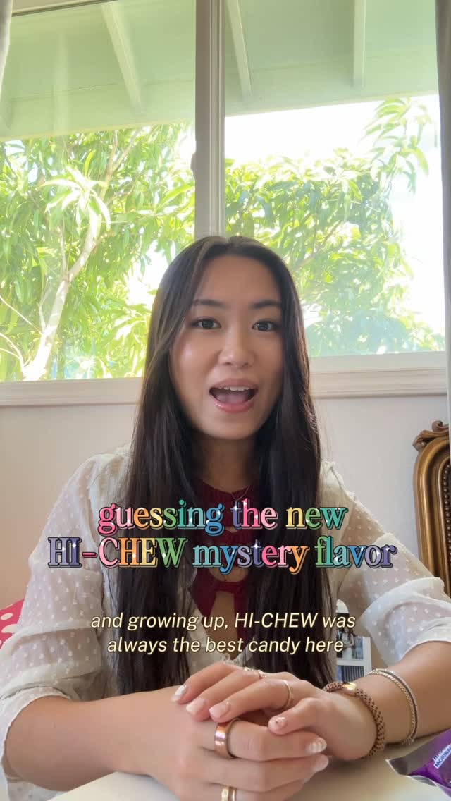 Instagram post by @kkateli for Hi-chew. Caption reads: @hichewusa’s new Mystery Mix is here, and I don’t....