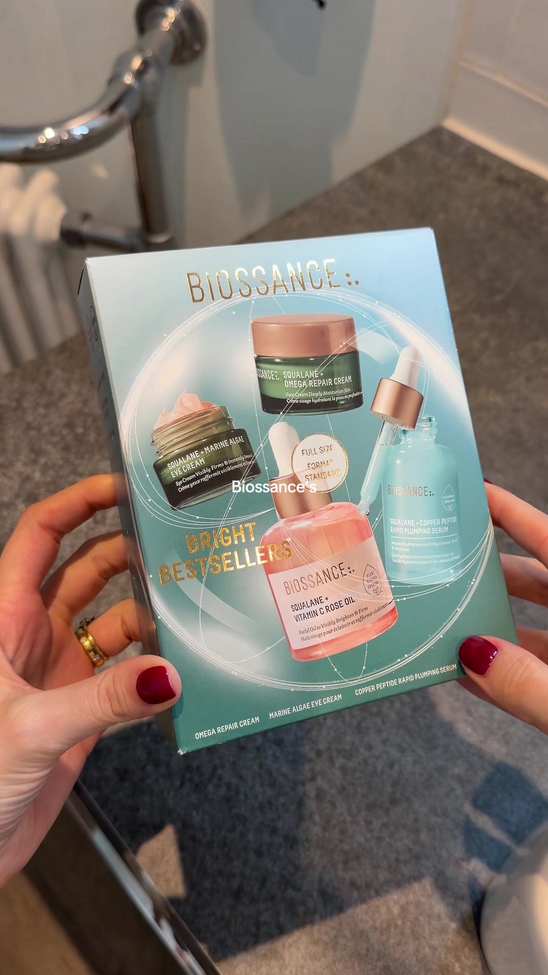 TikTok post by @hannaheyerman for Biossance. Caption reads: ad | look no further than @BIOSSANCE and @SPACE NK....