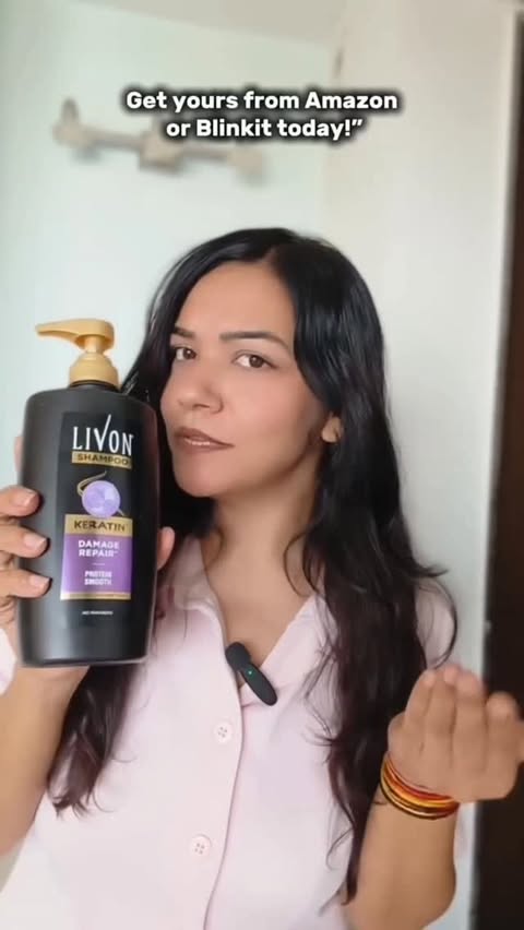 Instagram post by @quickmakeupandbeauty for Livon. Caption reads: [...] dull hair needed more than basic care Livon....