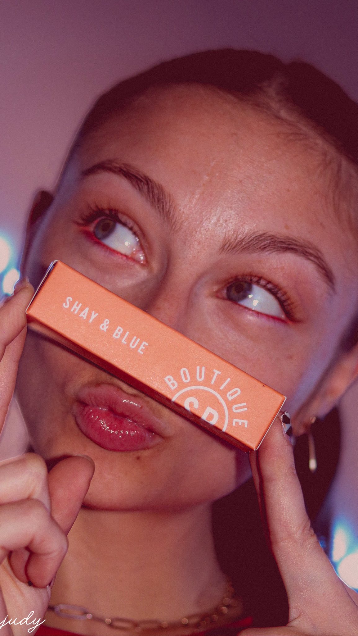 Instagram post by @parkerstelmack_ for Shay & Blue. Caption reads: @shayandblue sent me a gift and omg i’m in love!!....