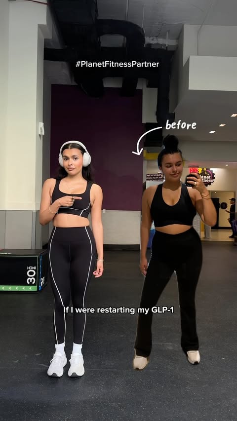 Instagram post by @rendagrella for Planet Fitness. Caption reads: [...] of working out is so important and....