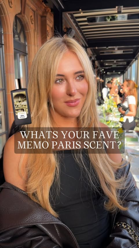 Instagram post by @the___gloss for Memo Paris. Caption reads: [...] favourite fragrance? ✨ @memo.paris....