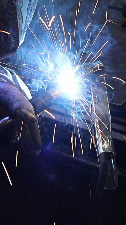 Instagram post by @giuseppesgarage for Lincoln Electric. Caption reads: #ad Using Our @lincolnelectric Welder to Fabricate....