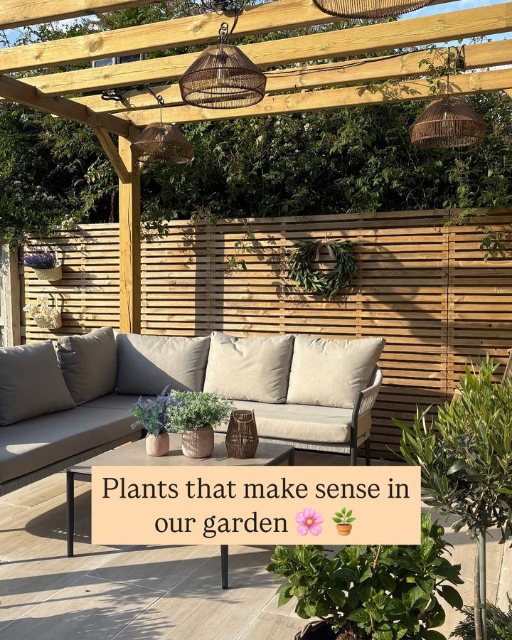 Instagram post by an influencer for Forest Garden. Caption reads: [...] these! (Prev pr) Fence @forestgardenltd....