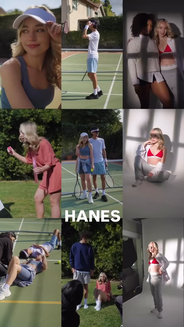 Instagram post by @kate__ol for Hanes. Caption reads: Me for HANES ❤️ @hanes 

#hanes #newbooked....
