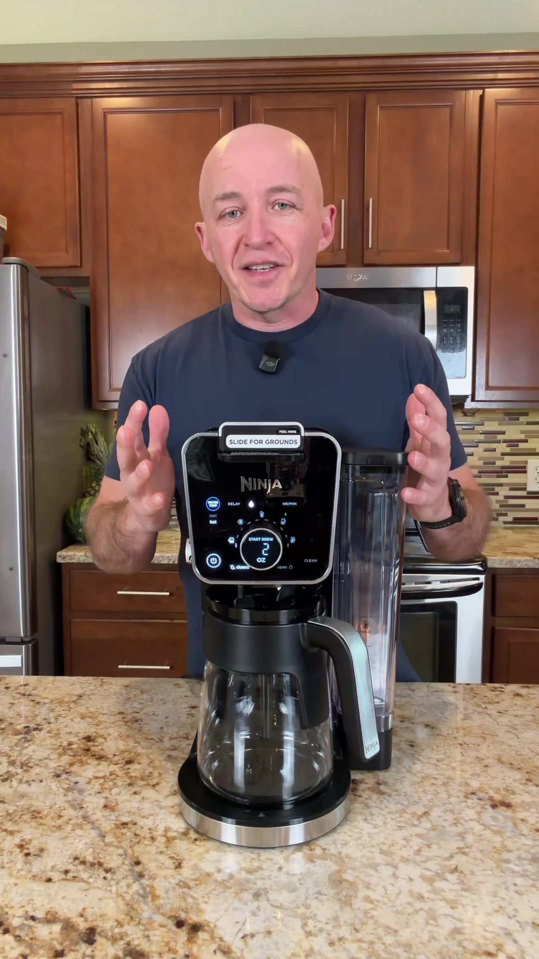 TikTok post by @jh.creates for QVC. Caption reads: [...] #coffeemachine #tiktokshopcreatorpicks @QVC,....