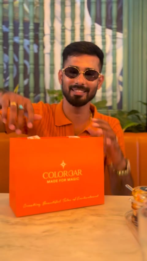 Instagram post by @vishalmenon_l for Colorbar Cosmetics. Caption reads: Happy to be a part of @lovecolorbar for #ad....