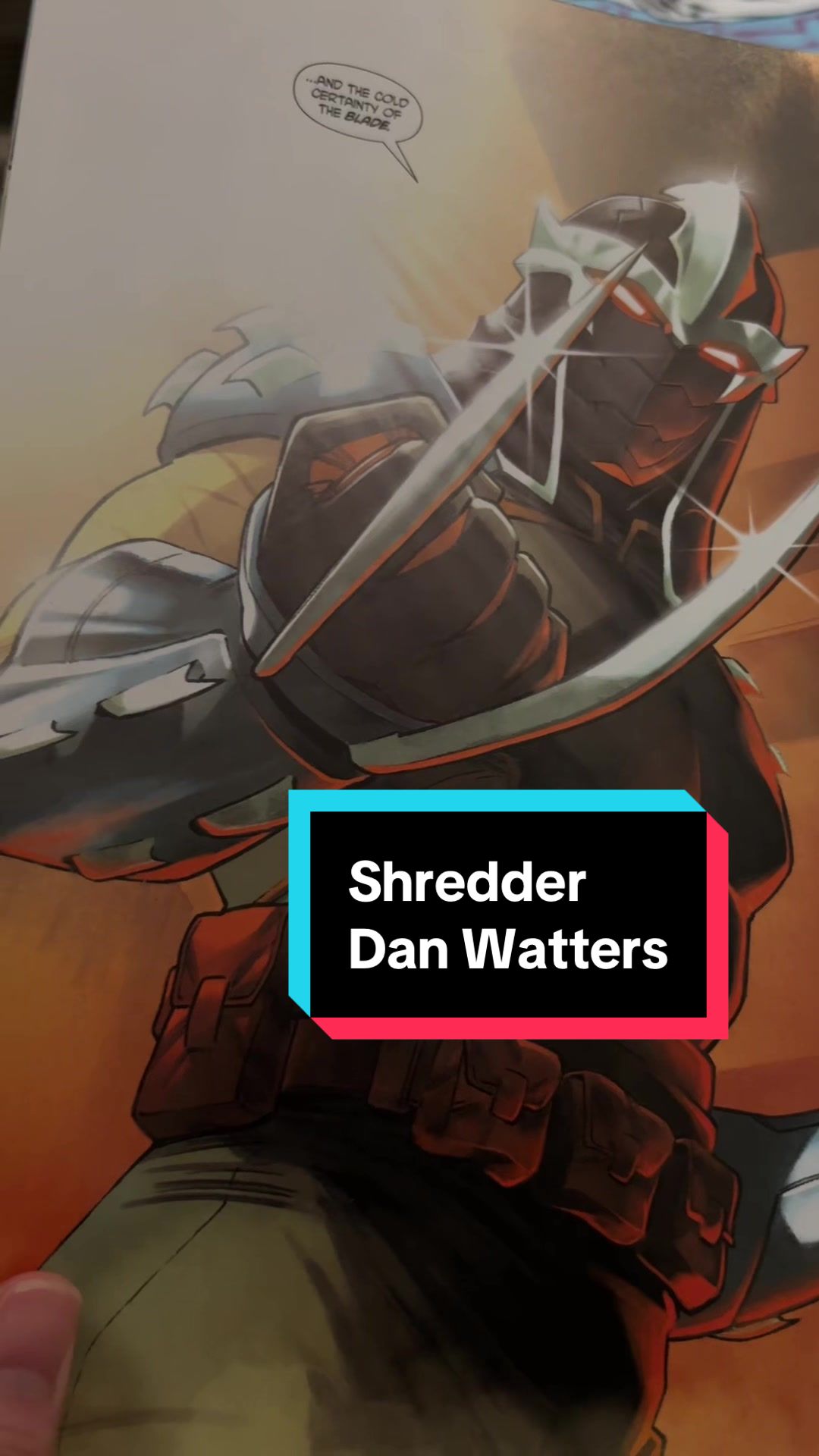 TikTok post by @emmabarrassment for Idw Publishing. Caption reads: [...] is SUCH a cool line 🙂‍↕️🙂‍↕️ @IDW....