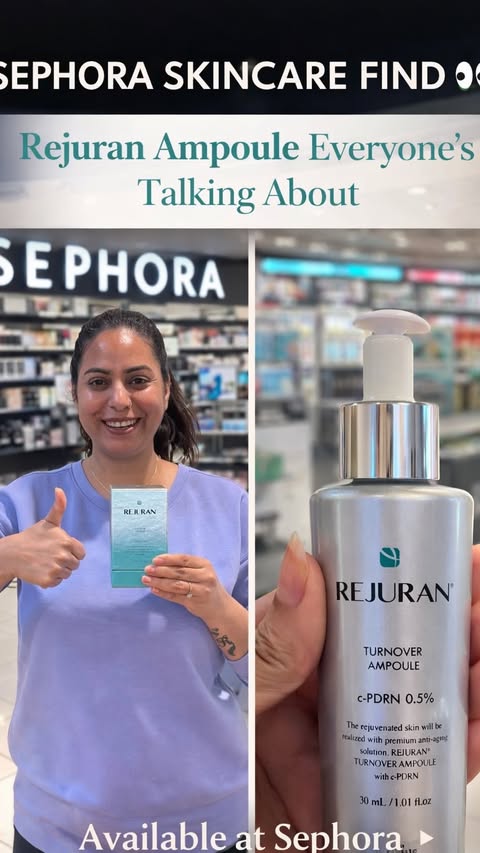 Instagram post by @rachna.panday for Rejuran. Caption reads: [...] find I couldn’t resist 👀✨ Trying the....