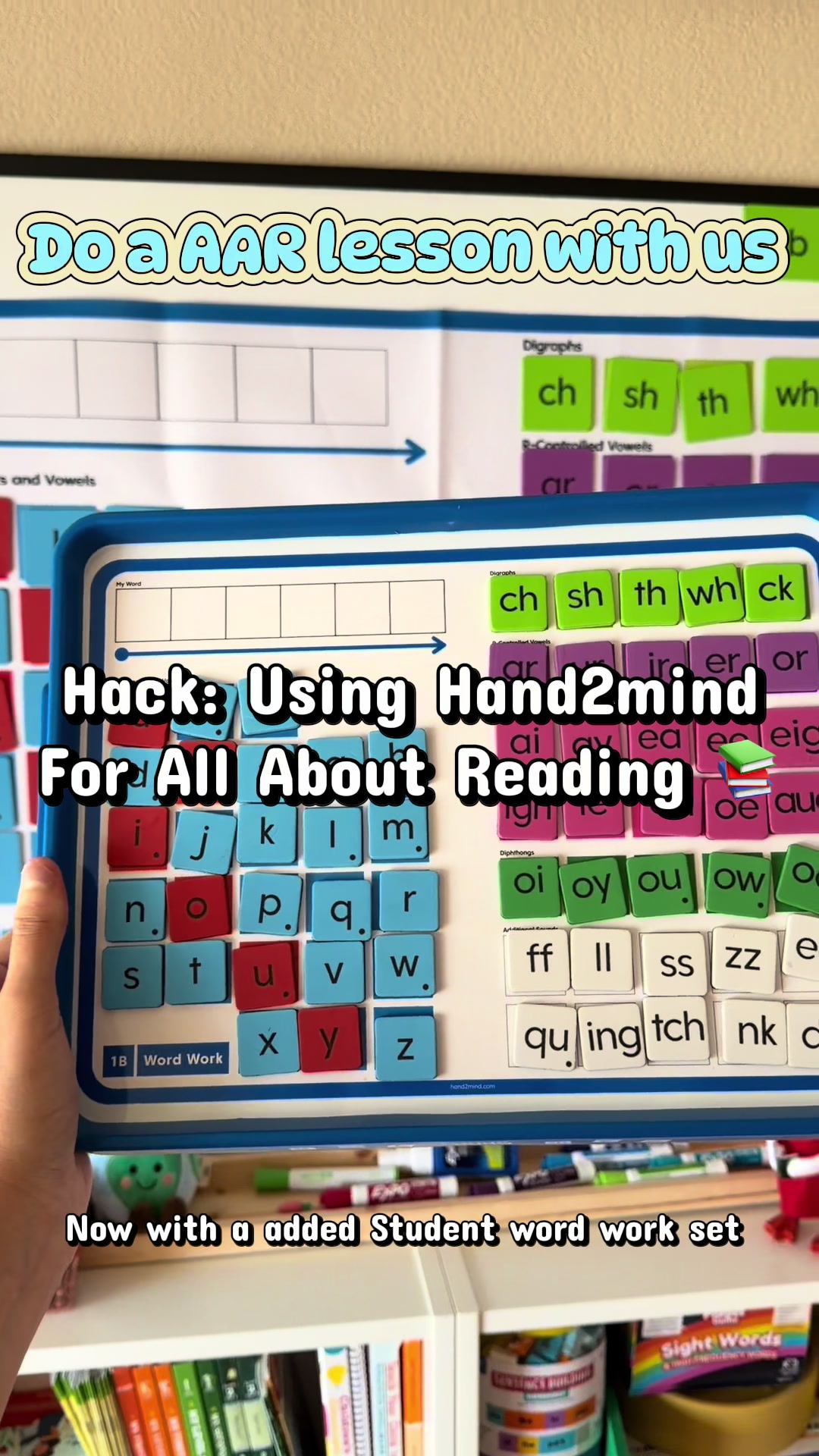 TikTok post by @homemakingschoolhouse for hand2mind. Caption reads: [...] know you needed!✨🥰you have to try the....