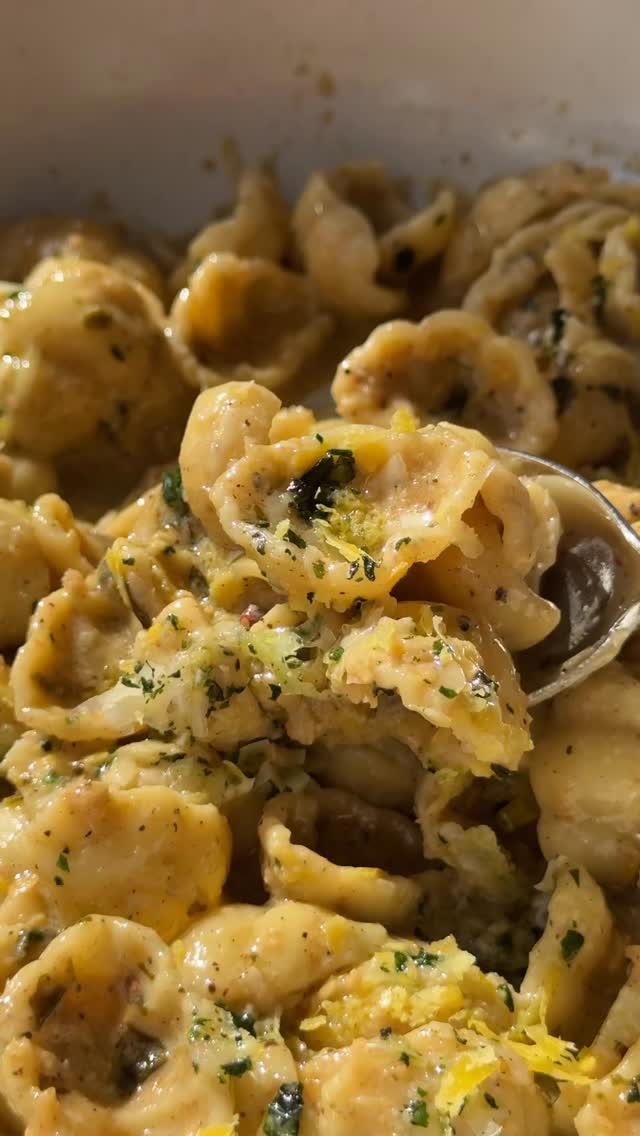 Instagram post by an influencer for Colavita. Caption reads: [...] Lemon Pasta made with @colavitausa Premium....