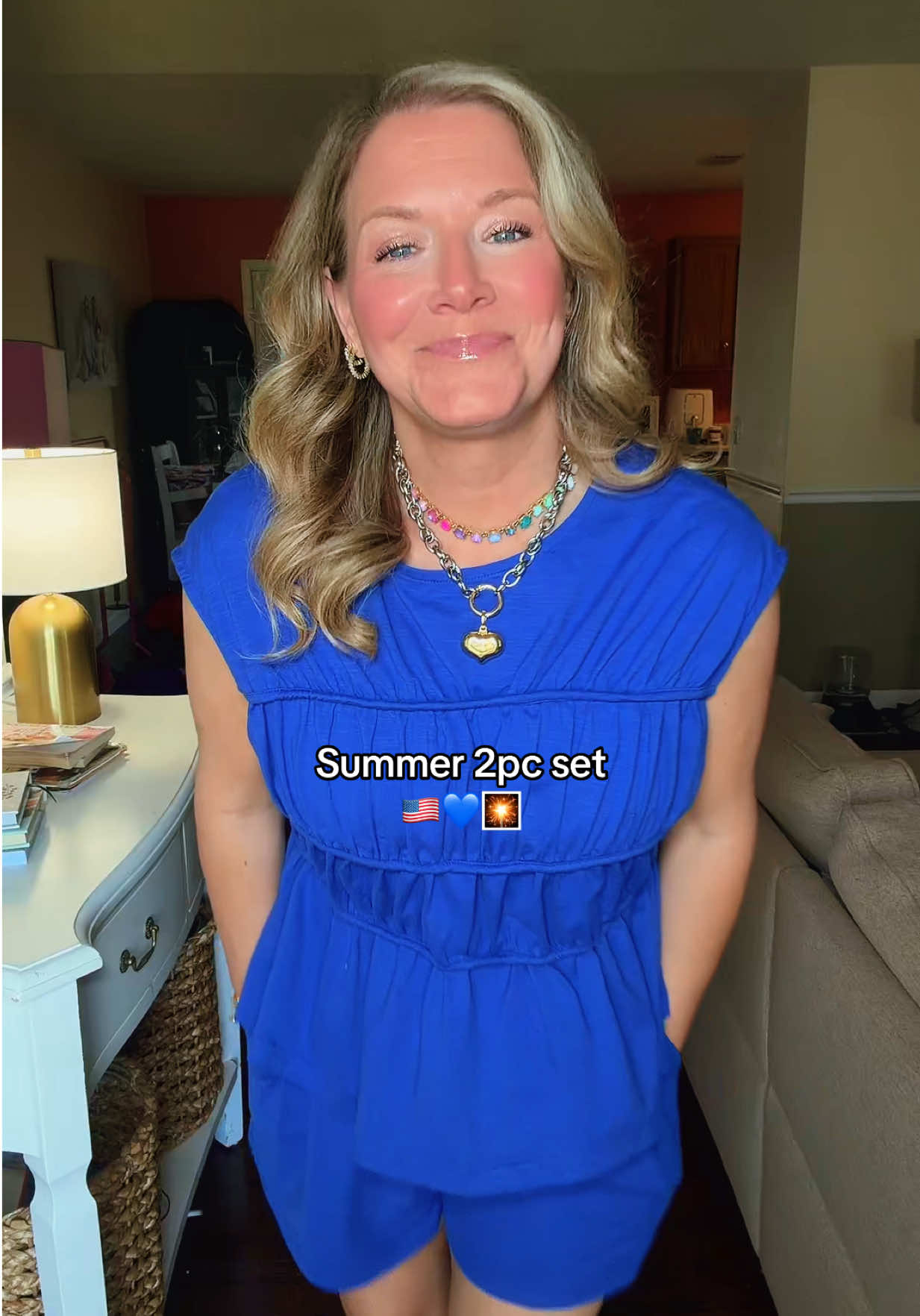 TikTok post by @stephaniemihaila1 for OmmigO. Caption reads: The most comfy 2 piece set from Summer/July....