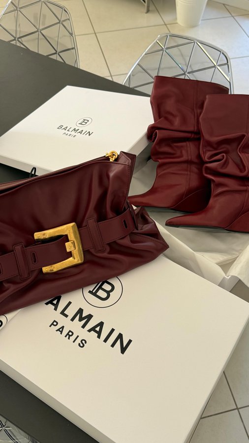 Instagram post by @flavy.barla for Balmain. Caption reads: Me the all video : 😲 
Thank you a thousand times....