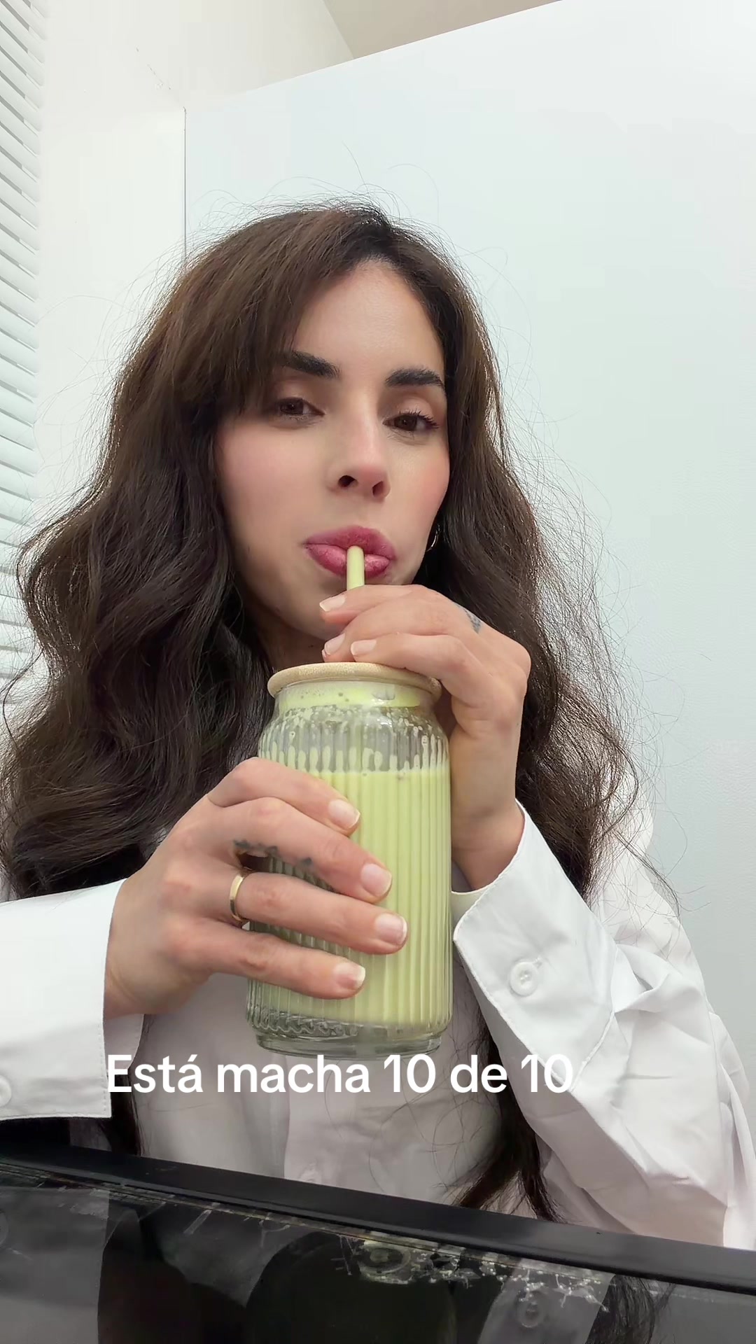 TikTok post by @elyatorres for Clevr Blends. Caption reads: @Clevr #macha#AelfricedenSuperBrandDay....