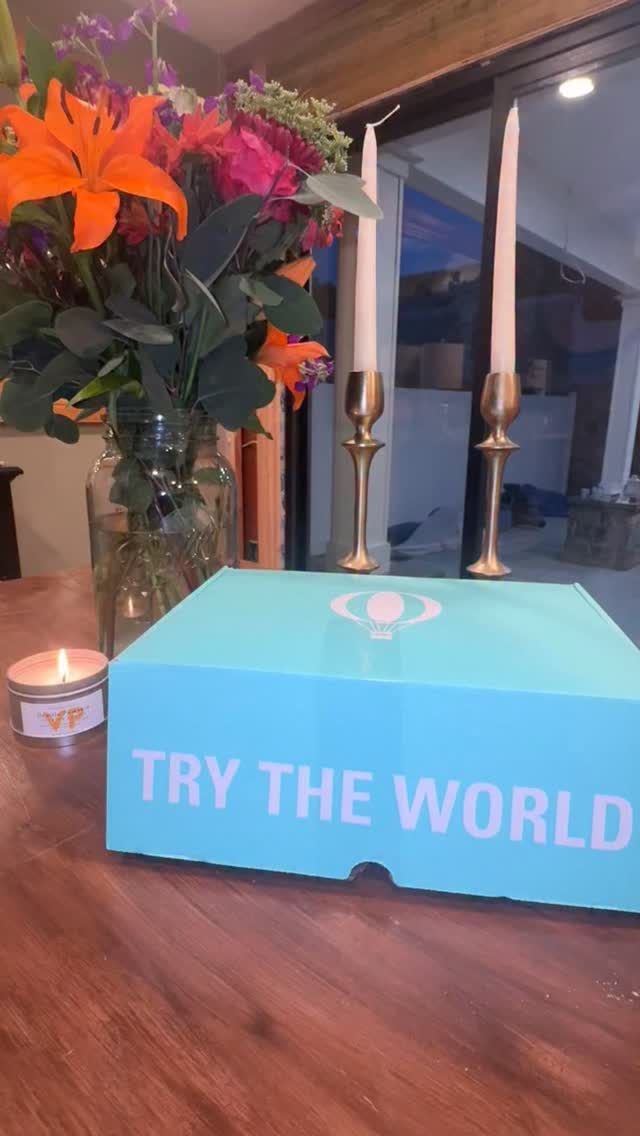 Instagram post by @letitbe_tastebuds for Try The World. Caption reads: #sponsored ✨ Just received my first Try the World....