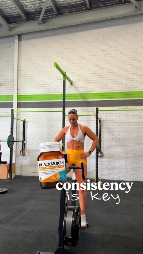 Instagram post by @erinlouisecamilleri for Blackmores. Caption reads: [...] consistent habits of that count!!....