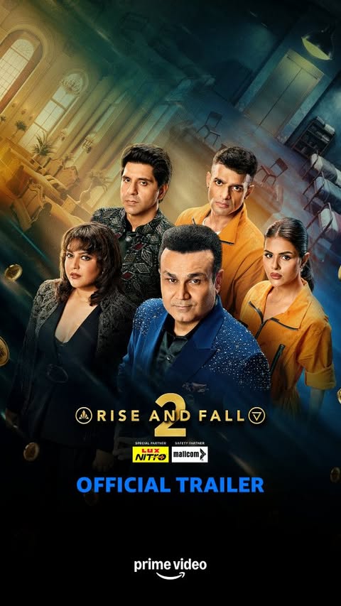 Instagram post by @reallyswara for MX Player. Caption reads: [...] #RiseAndFallS2, on Prime Video and MX....