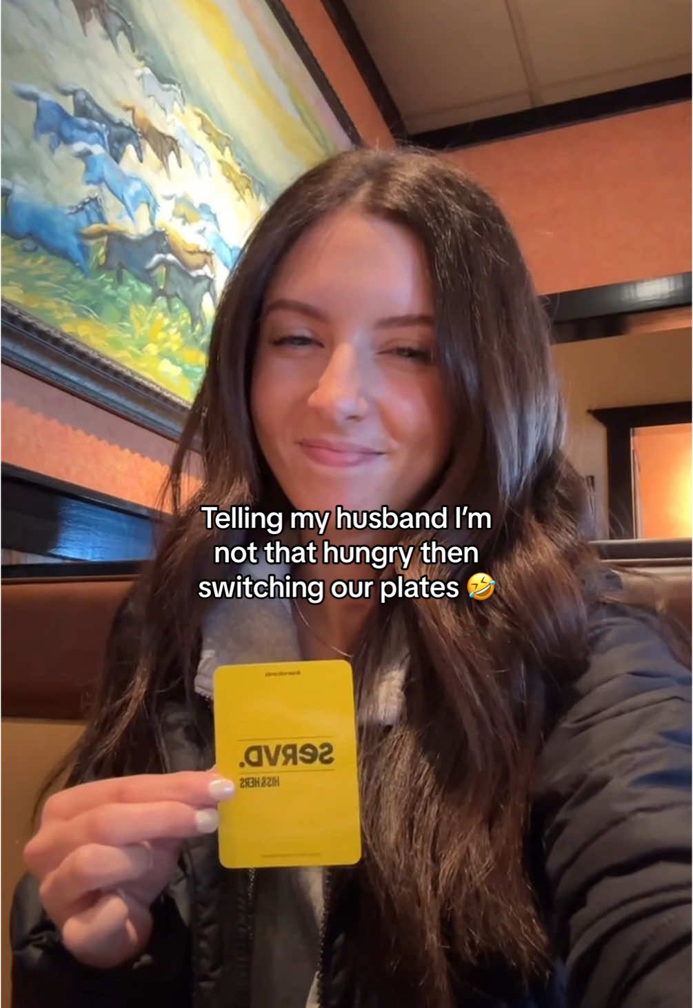 TikTok post by @mianwaylon for SERVD CARDS. Caption reads: I love this game 😂😂 @SERVDCARDS #couples #games....