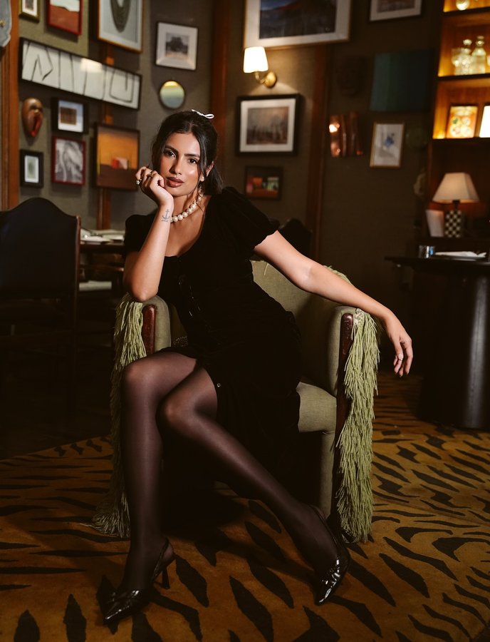 Instagram post by @aashnahegde for Gap Inc.. Caption reads: soft girl vibes with strong silhouettes and who....