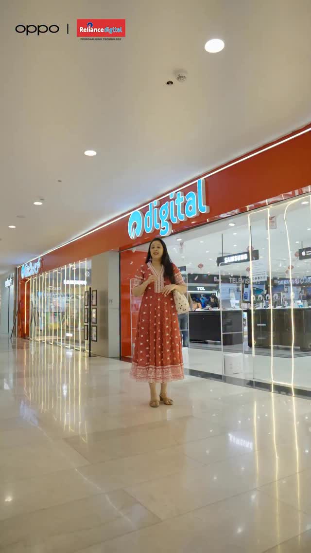 Instagram post by @akhilapajimannu for Reliance Digital. Caption reads: Celebrate an unforgettable Diwali by shopping your....