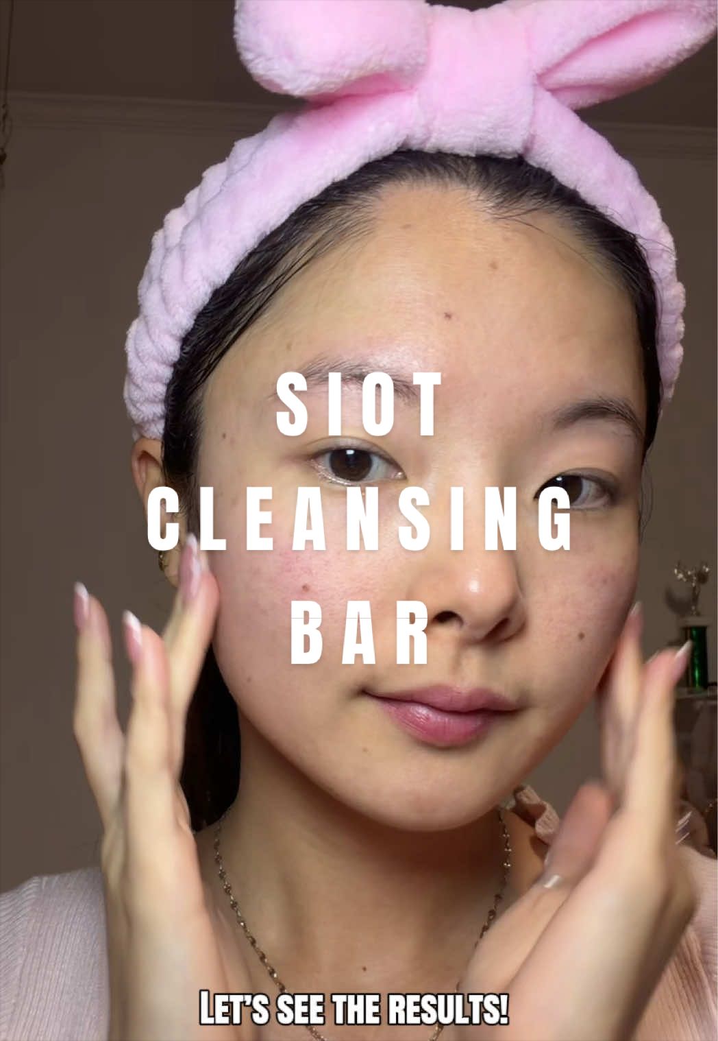TikTok post by @jiaac.ugc for Siot US. Caption reads: first time trying a bar facial cleanser and it....