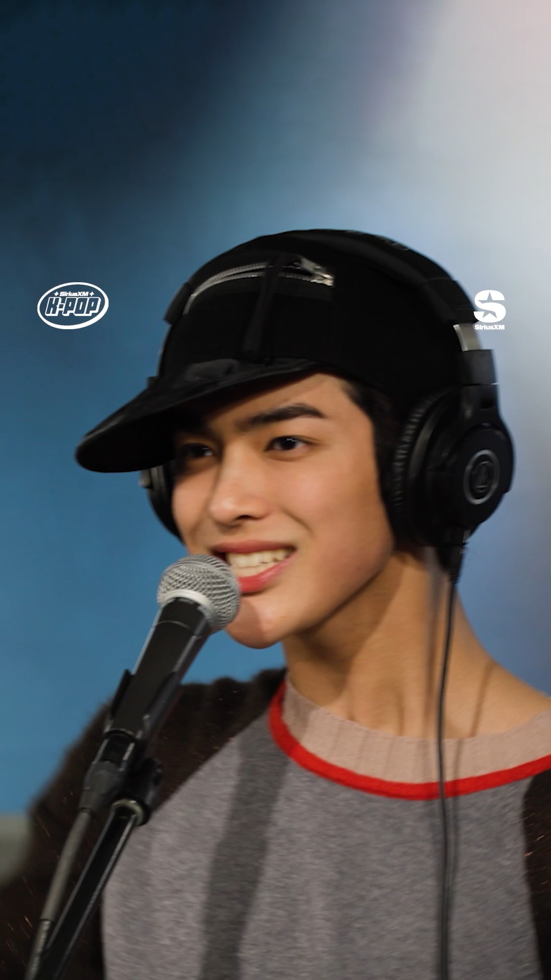 Instagram post by @cortis for SiriusXM. Caption reads: CORTIS is here, watch them GO, GO, GO! Hear their....