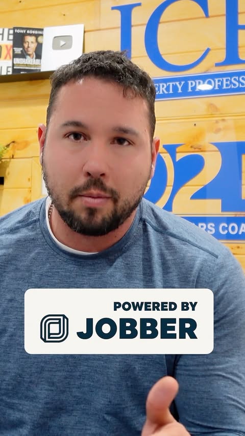Instagram post by @officialjohnseaman for Jobber. Caption reads: [...] and speed up your processes with @jobber 👀....