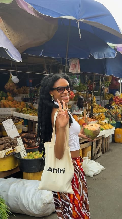 Instagram post by @brianna.who for Ray-Ban. Caption reads: From markets to mirror moments, my @RayBanMeta....