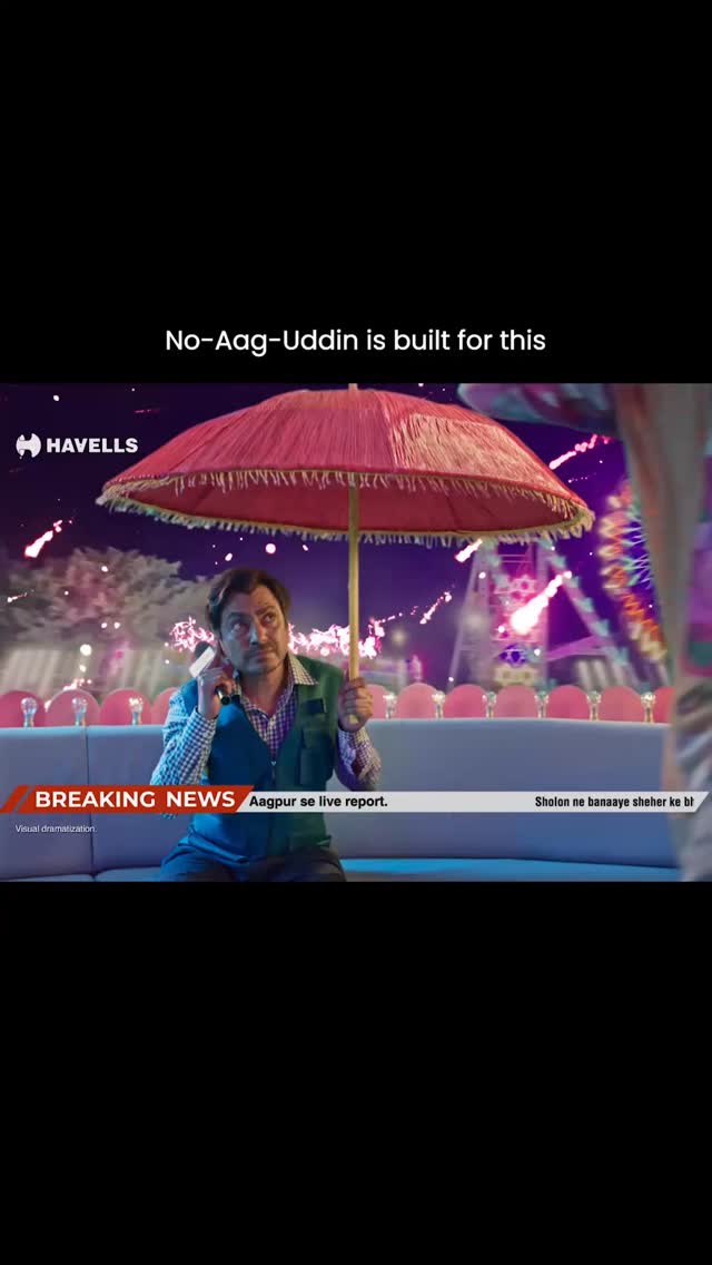Instagram post by @thefrndshipgoals for Havells. Caption reads: [...] like this is standard weather 😭....