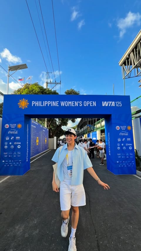 Instagram post by @bonggonzales_ for Globe Telecom. Caption reads: Rarampa po tayo today not as a Tennis Player but....