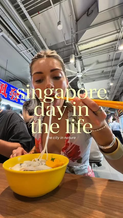 Instagram post by @millygoldsmith for VisitSingapore. Caption reads: [...] defo need to go back !!! @visitsingapore....