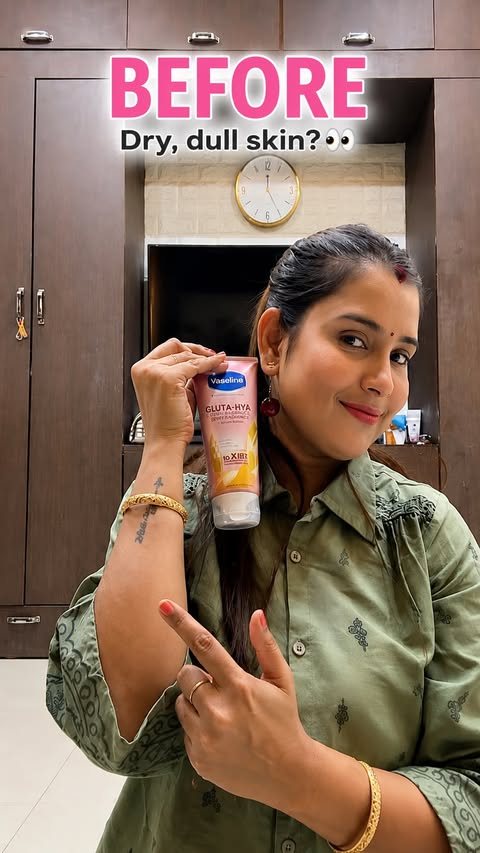 Instagram post by @parulraj623 for Smytten. Caption reads: [...] skin! 🤍✨ @vaselineindia @getsmytten....