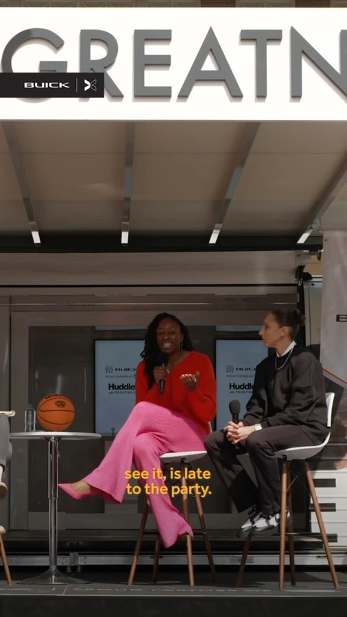 Instagram post by @nneka for TOGETHXR. Caption reads: [...] part of the @buickusa usa Huddle with....