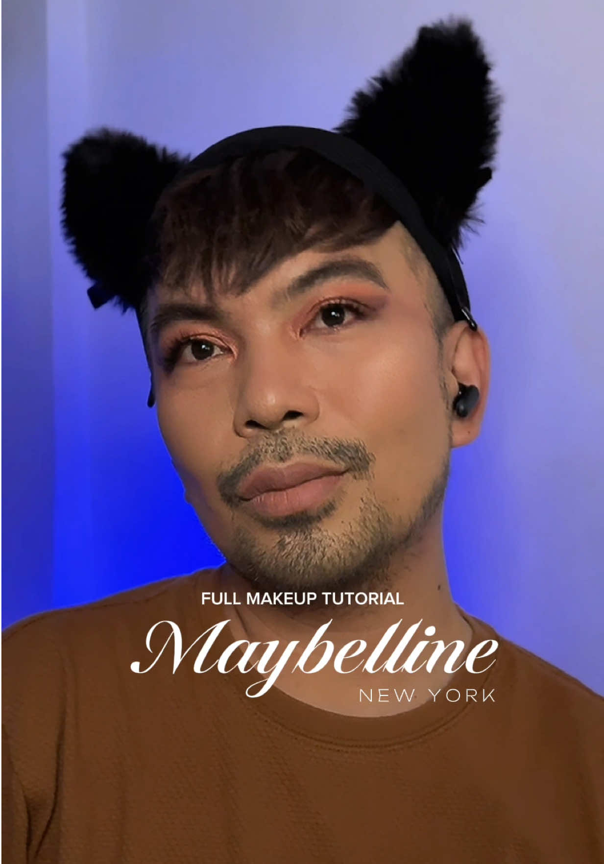 TikTok post by @yourcarsonality for Maybelline New York PH. Caption reads: [...] glam look using my favorite @Maybelline New....
