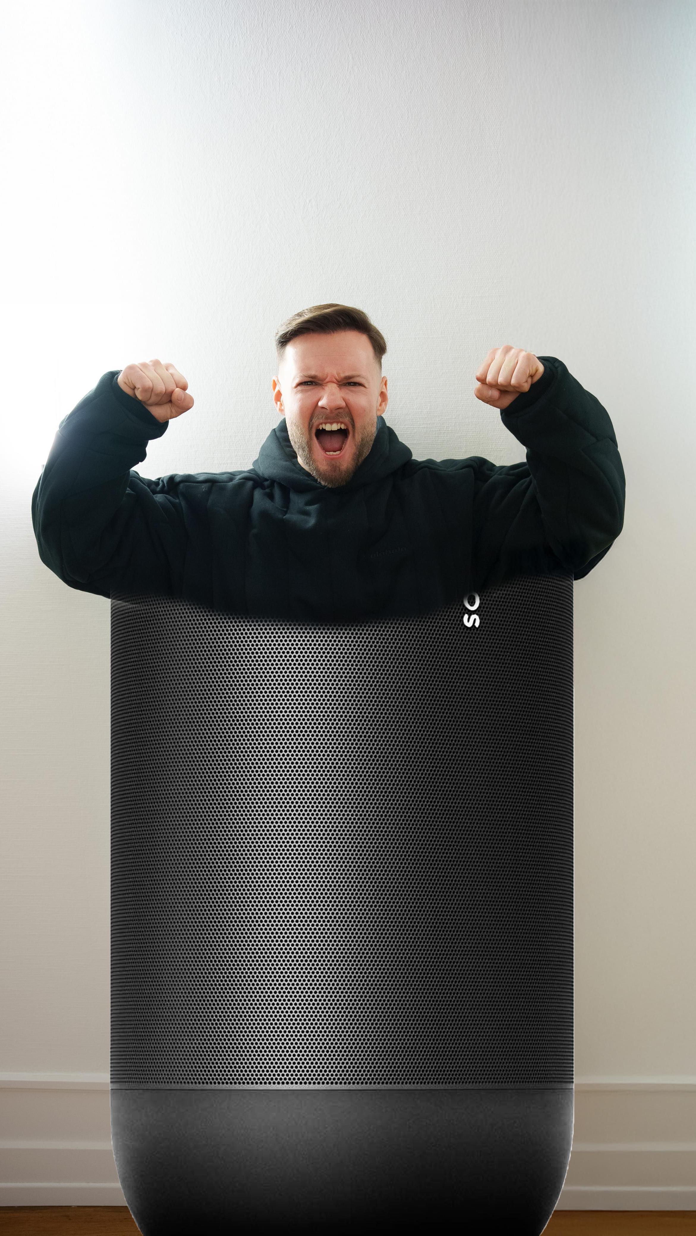 Instagram post by @inscopenico for Sonos. Caption reads: Werbung | Danke @sonos ! Eure Produkte schallern....