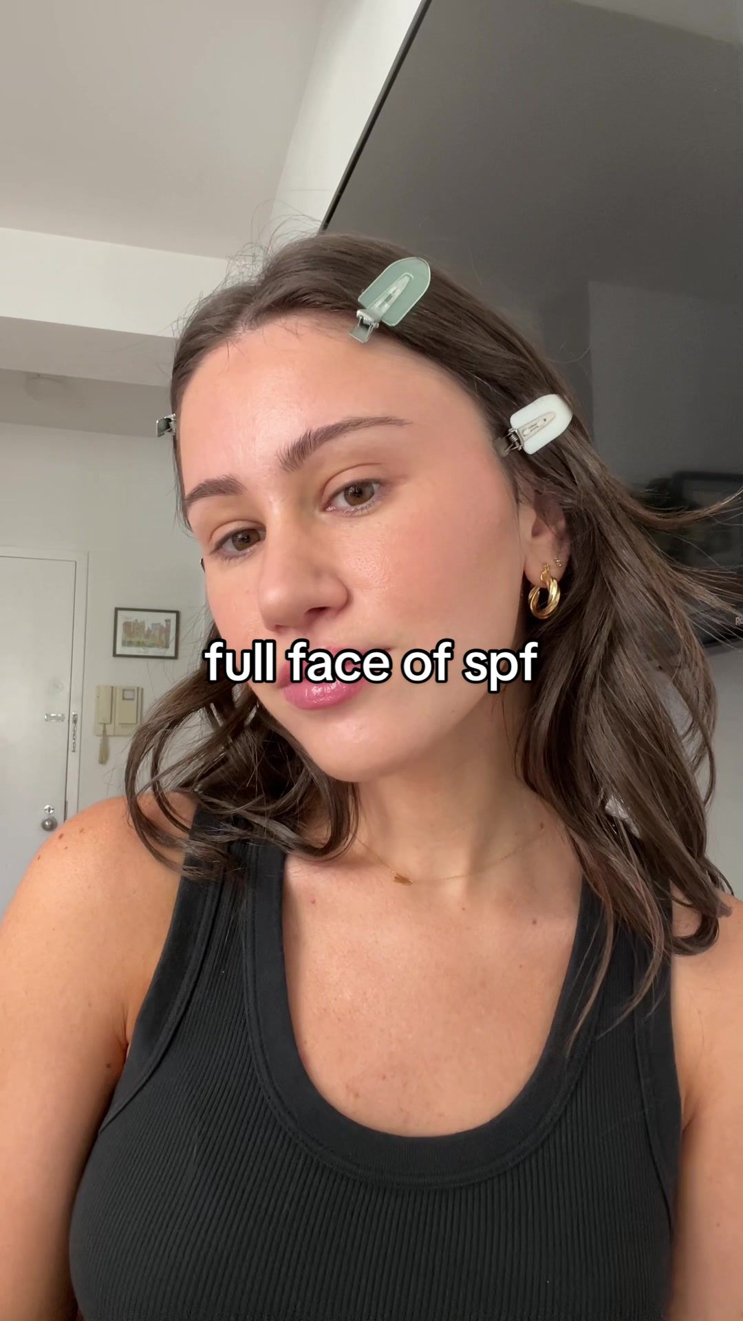 TikTok post by @carlyrivlin for Ciele Cosmetics. Caption reads: [...] innbeauty project sun balm spf 30 @Ciele....