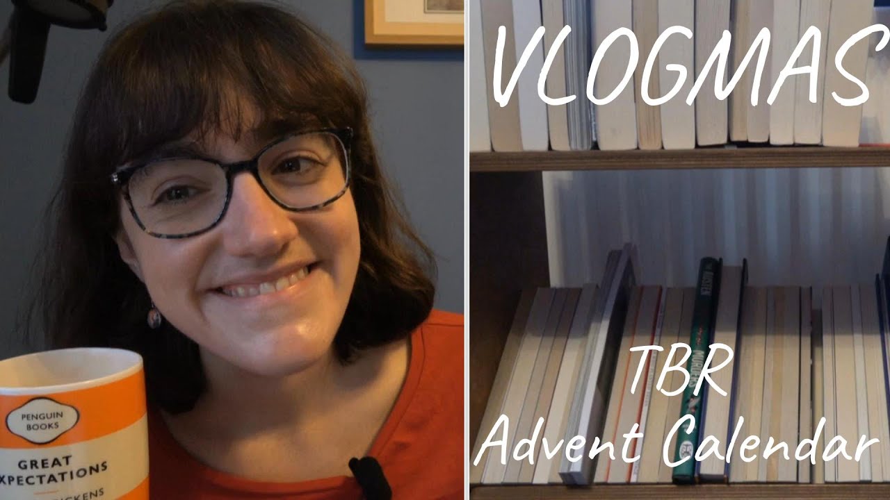 YouTube post by @katiejlumsden for Goodreads. Caption reads: Introduction to Vlogmas | TBR Advent Calendar | Ad.