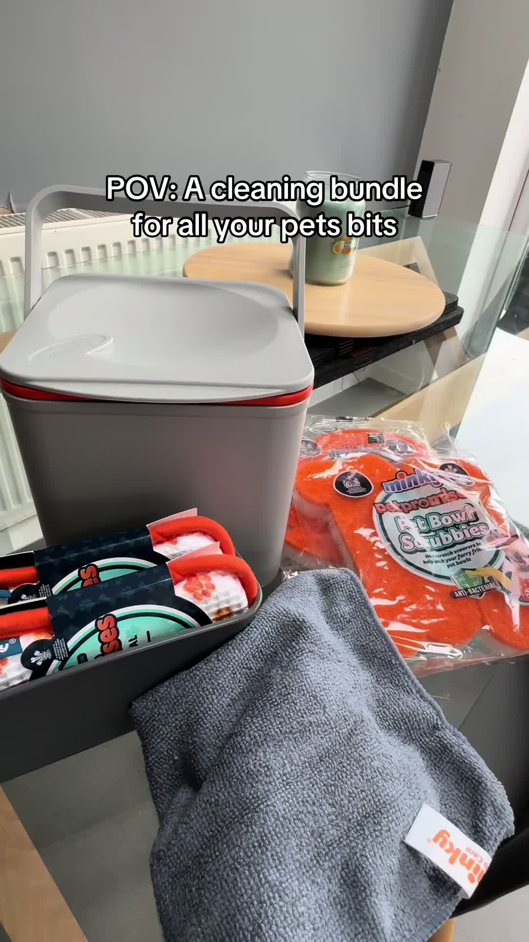 TikTok post by @emma_savvynotchavvy for Minky Homecare. Caption reads: I am a big fan of @Minky Homecare products and I....