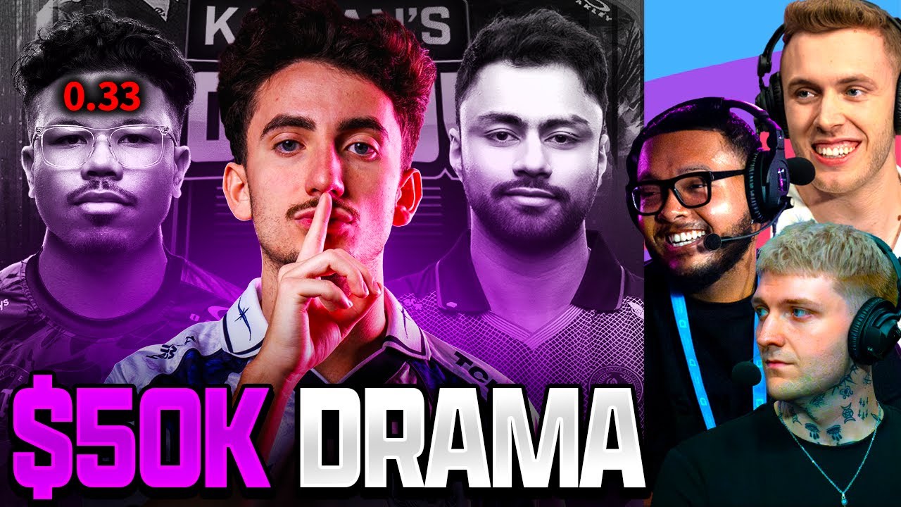 YouTube post by @BreakingPointGG for Elgato. Caption reads: Ghosty vs Dashy $50K DRAMA, KENNY IS COOKED?! ⏐....