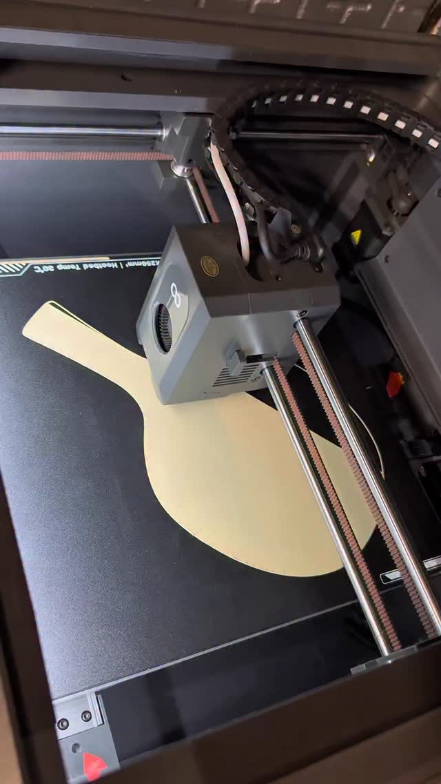 Instagram post by @3d_printall for ELEGOO. Caption reads: [...] 🏓 I used PLA and TPU on @elegoo Centauri....