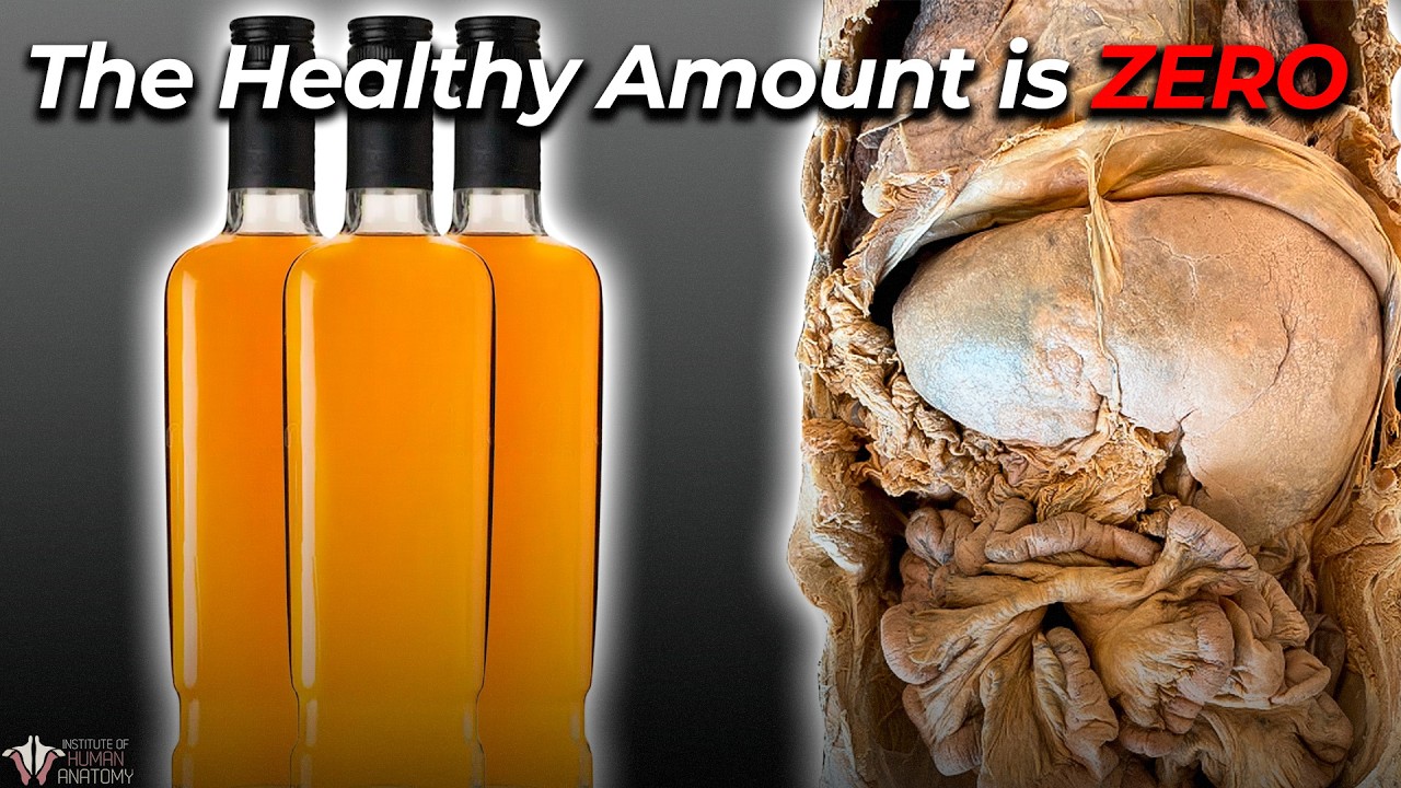 YouTube post by @theanatomylab for Brilliant.org. Caption reads: Why Health Organizations Are Changing Alcohol....