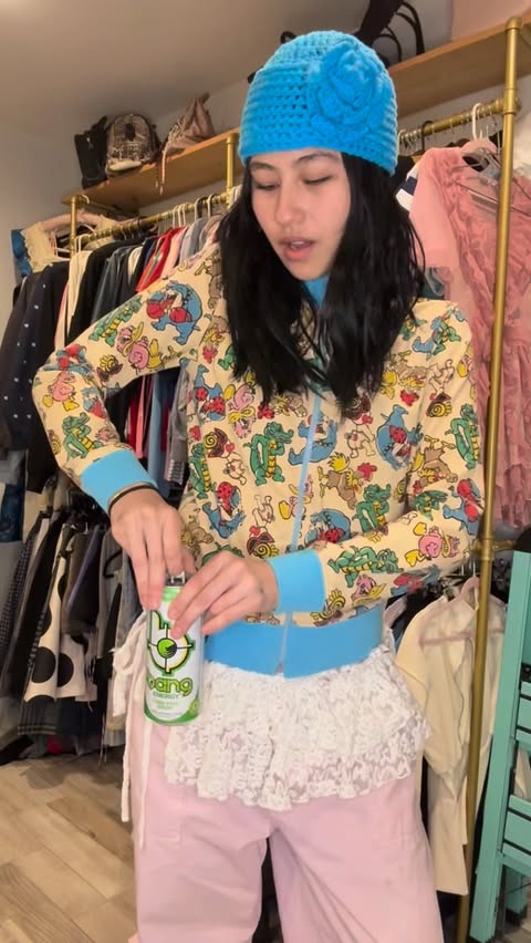 Instagram post by @violetsw0rld for Bang Energy Drink. Caption reads: getting fly with @bangenergy 💚 #ad.