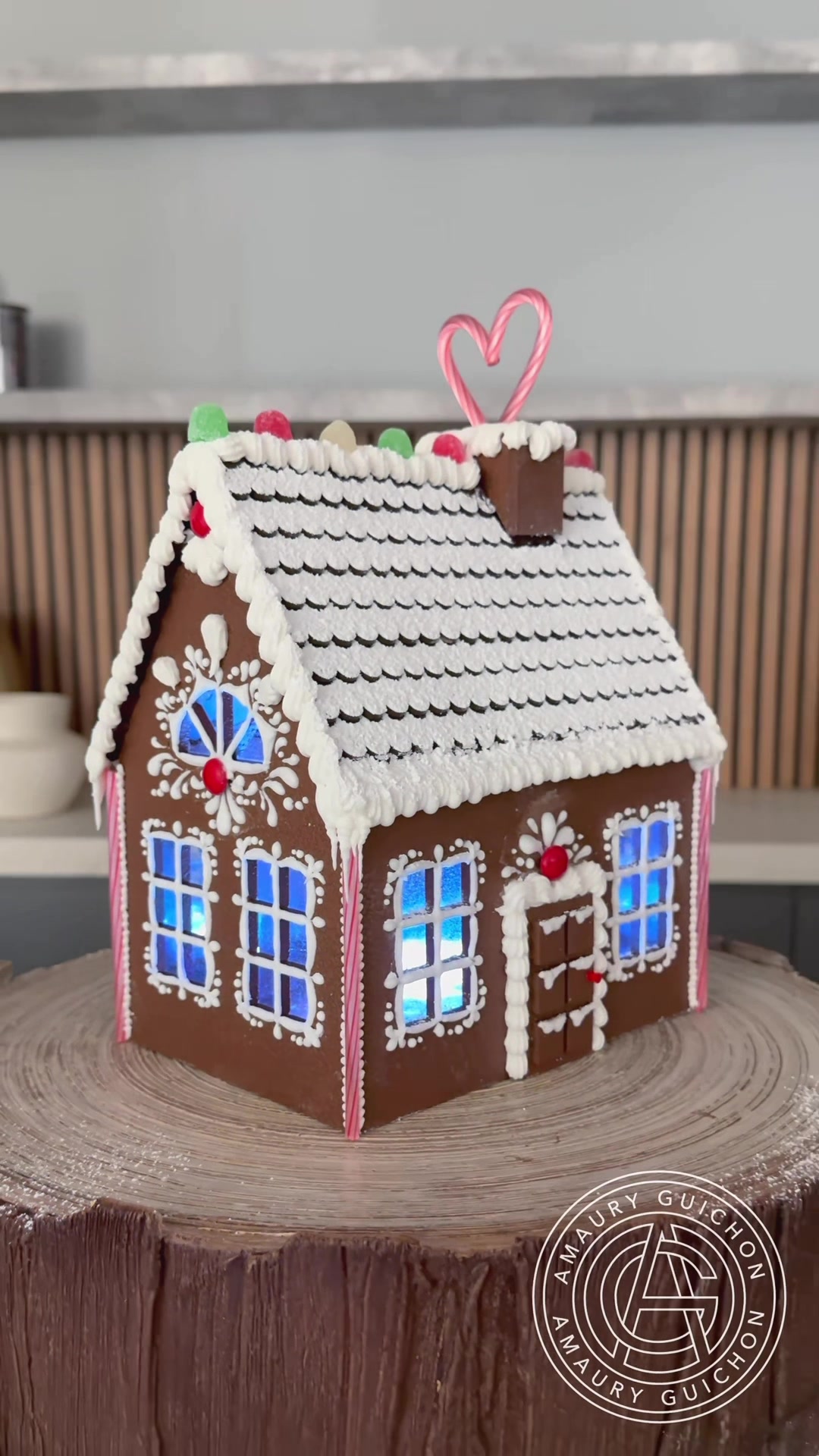 TikTok post by @amauryguichon for Airbnb. Caption reads: Step into my Chocolate world and join me for the....