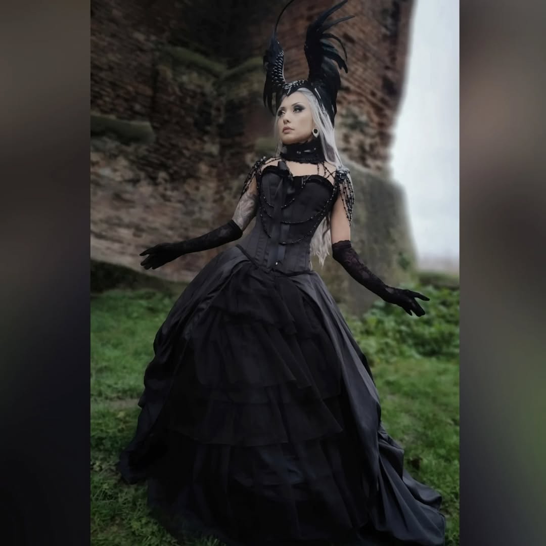 Instagram post by @anarosapano for FANTASMAGORIA. Caption reads: PR/ I adore dresses of this style; they create....