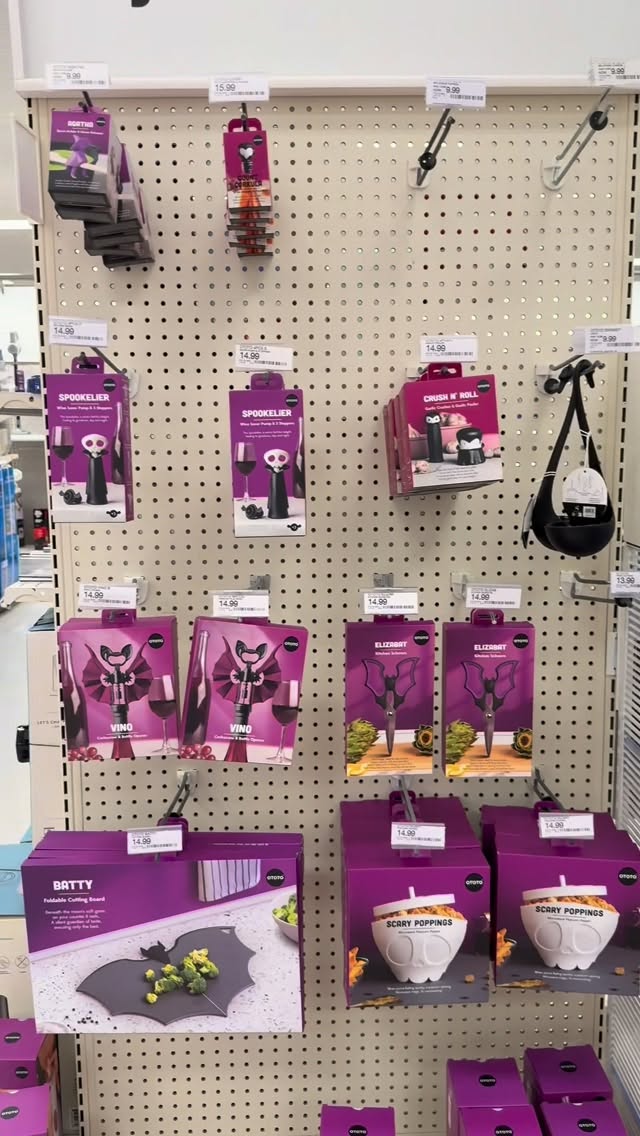 Instagram post by @boujeefindsofficial for OTOTO Design. Caption reads: #Ad RUN to Target for the @ototodesign Halloween....