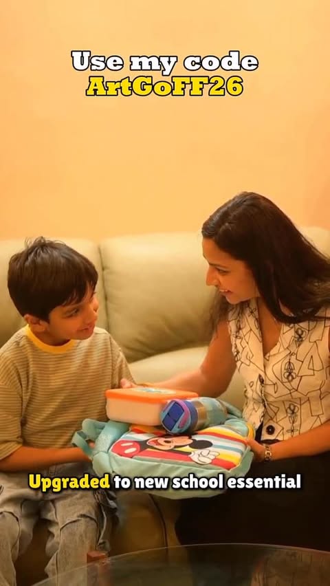 Instagram post by @artigoyal_official for FirstCry. Caption reads: #Collaboration with @FirstcryIndia As a mom, I....